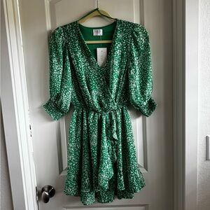 Sienna Sky Green Patterned Dress